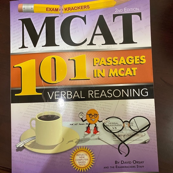 MCAT EXAMKRACKERS VERBAL REASONING 101 BOOK - Picture 1 of 5